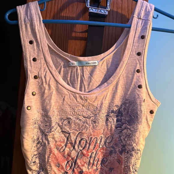 Maurice’s tank top “home of the free because of the brave “ - Picture 4 of 8